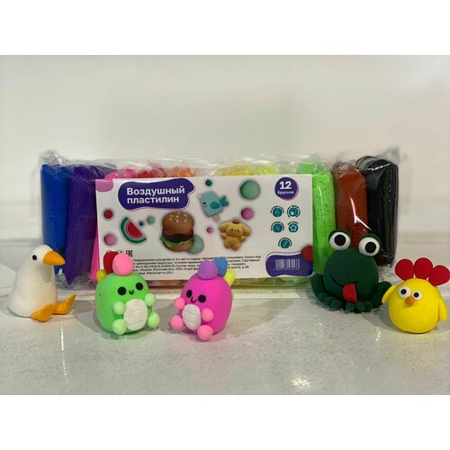 Воздушный пластилин 12 цветов 262₽