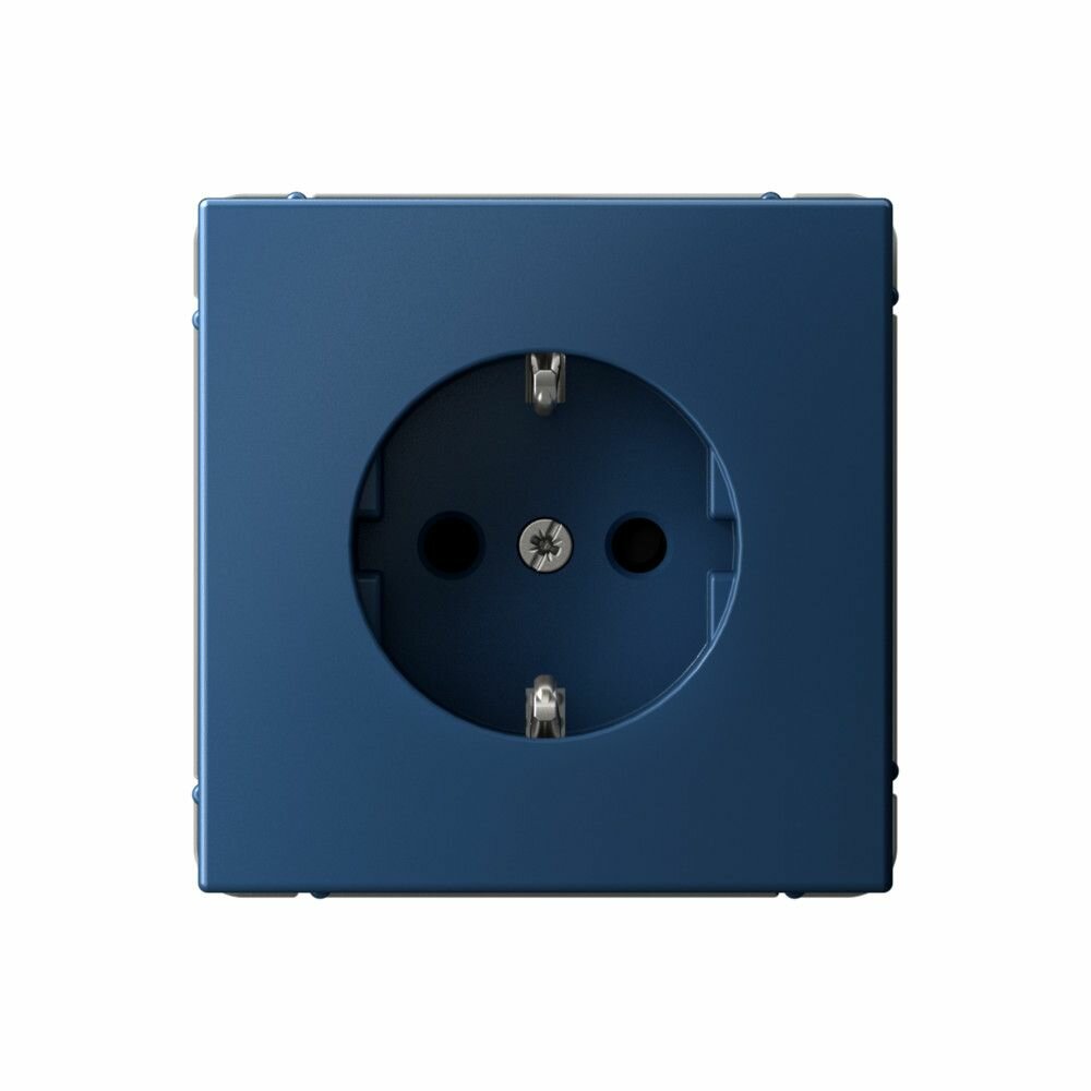 фото Розетка с заземлением со шторками Schneider Electric/Systeme Electric ArtGallery 16А одинарная скрытой установки шнайдер Аквамарин GAL001145