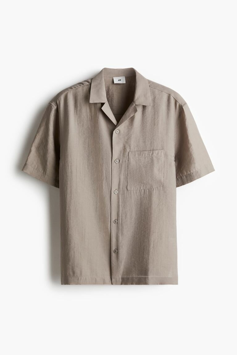 Рубашка H&M, размер S, серый