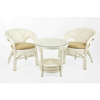 Комплект плетёной мебели из натурального ротанга с мягкими подушками на сиденье. Отличное качество! Изготовлено из экологически  ...