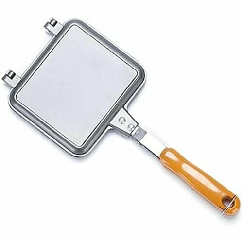 Сэндвич-тостер машина для завтрака жарка для домашней кухни кулинария антипригарная сковорода для выпечки двухсторонняя многофункциональная серебро 35x15x3 см 2154900₽