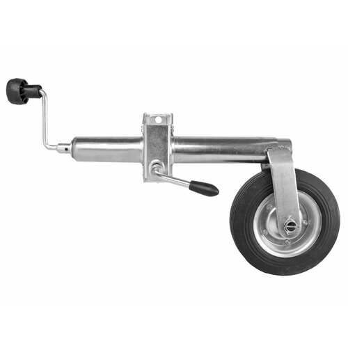 Колесо опорное прицепа МЗСА в сборе 150кг/60 с хомутом и крепежом