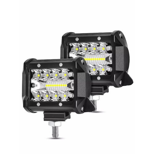 Светодиодная балка 60W противотуманные фары 2шт, универсальные, на крышу