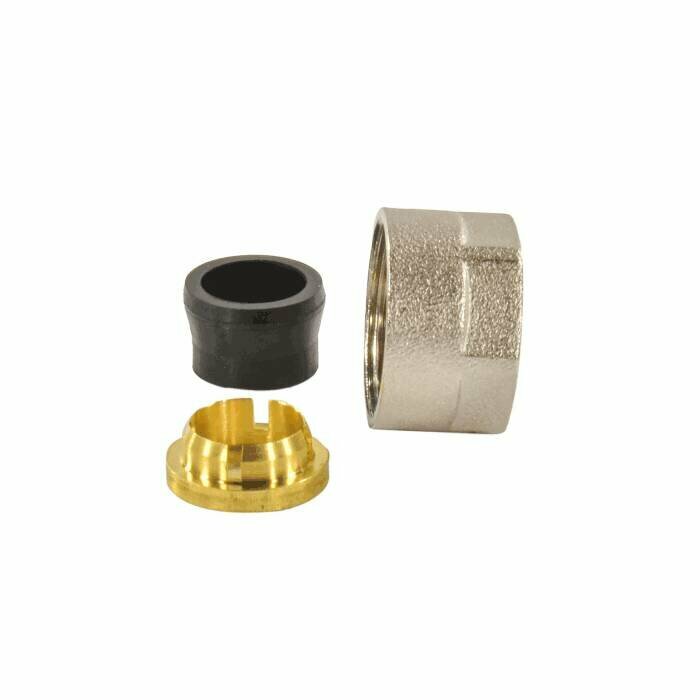 фото Евроконус для медных труб обжим латунь Дн 15х3/4" с накидной гайкой РОС