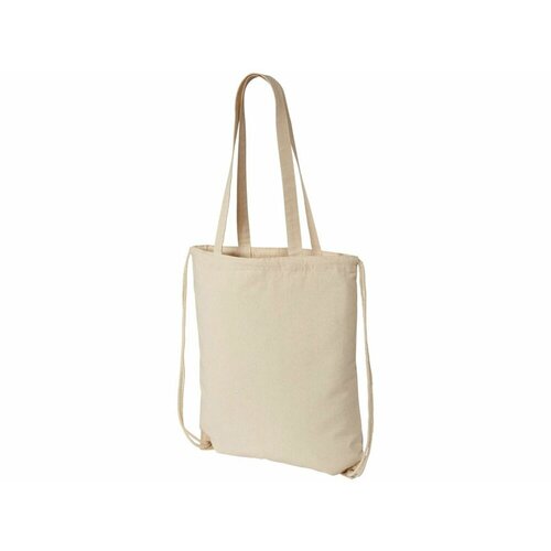 Рюкзак со шнурком «Flin» из хлопка 240 г/м², цвет натуральный