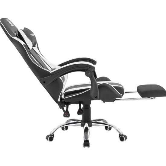 Картинки Кресло геймерское Defender Tios Чер/бел, класс3, PU, подножка