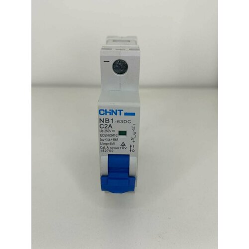 Автоматический выключатель NB1-63DC 1P 2A 6кА х-ка C 250В DC (R) CHINT - 182700