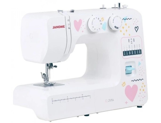 Швейная машина Janome JQ 2515S белый электромеханическая 15 программ