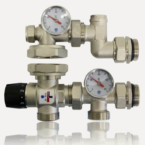 Изображение товара Насосно-смесительный узел с термостатическим клапаном без насоса 130/180