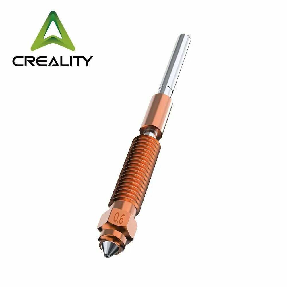 Биметаллическое сопло 0,6 мм Unicorn для 3D принтера Creality K1C / K1 V4 / K1 MAX / Ender 3 V3 — фото 1
