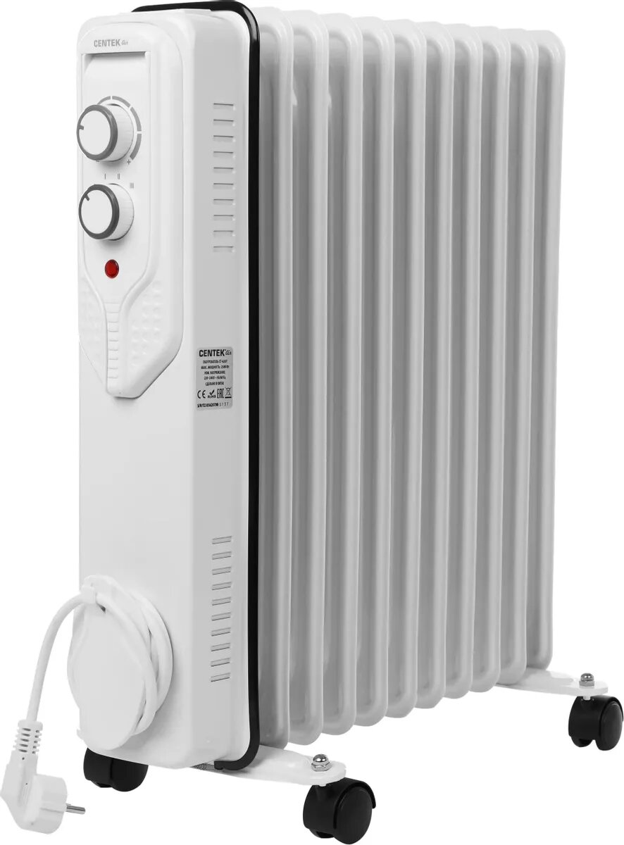 Масляный радиатор CENTEK CT-6207  2500Вт  11 секций  3 режима  белый