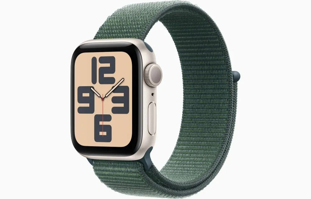 Обзор: Умные часы Apple Watch SE 40mm Starlight Aluminum Case with Lake Green Sport Loop(Не установлен Rustore)