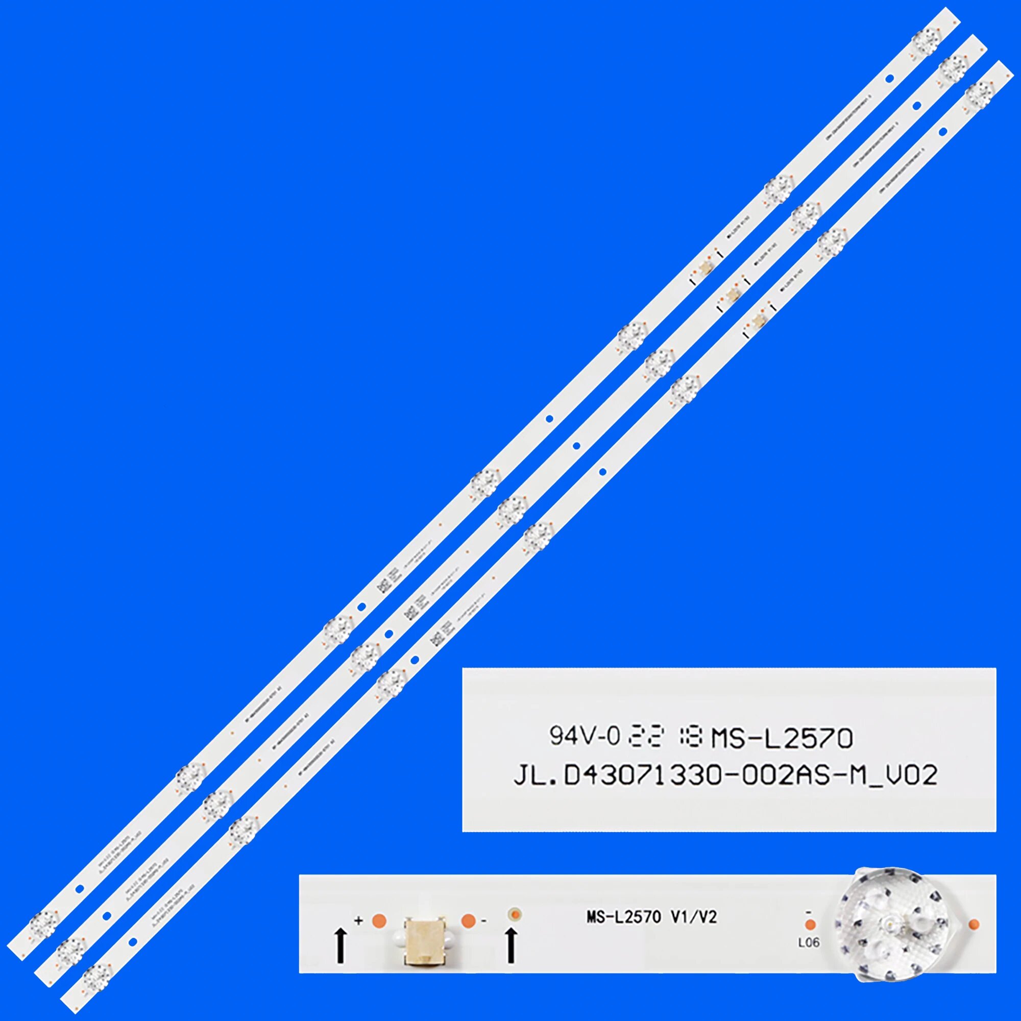 Светодиодная лента MS-L2570 MS-L4167 для телевизора, 3 PCS For 1 TV