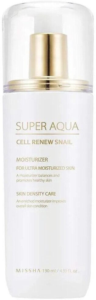 Антивозрастная эмульсия для лица с муцином улитки Missha Cell Renew Snail Essential Moisturizer 130 мл