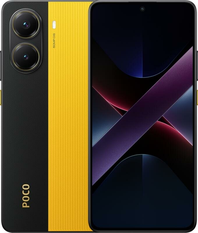 Смартфон Xiaomi Poco X7 Pro, 12/256Gb, Yellow (Черно-желтый)