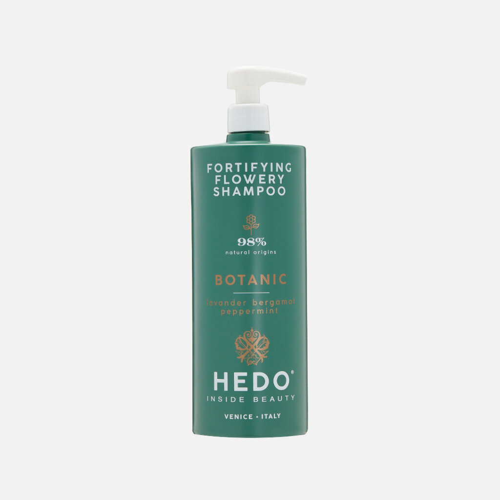 Укрепляющий шампунь против выпадения волос HEDO INSIDE BEAUTY "FORTIFYING FLOWERY SHAMPOO", линия BO