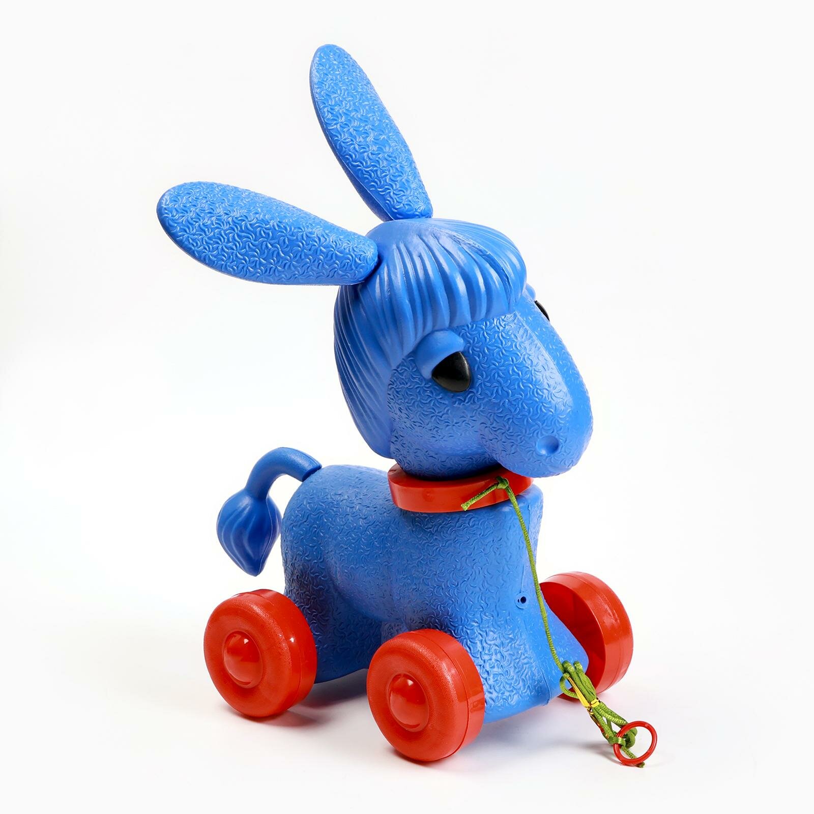 Игрушка-каталка детская UzToy "Ослик", на веревочке, 23 х 16 х 39 см
