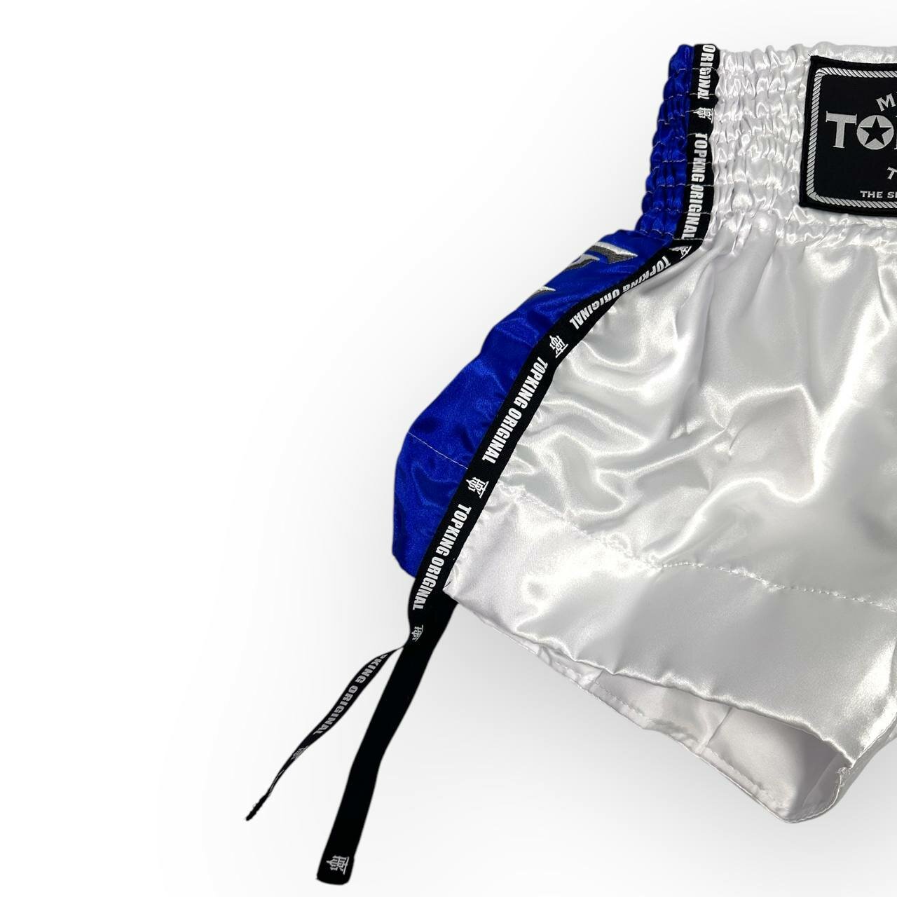 Шорты спортивные Top King Boxing Шорты для тайского бокса, размер L, синий, белый — фото 1