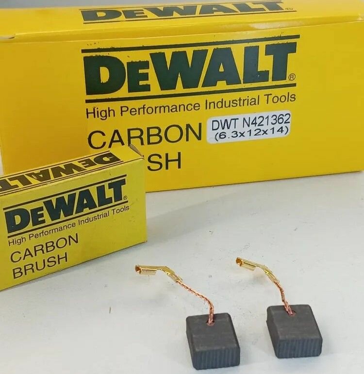 Угольные щетки DeWalt 6.3x12x14 мм для ушм DWE4257 DWE4238 N421362 с автостопом