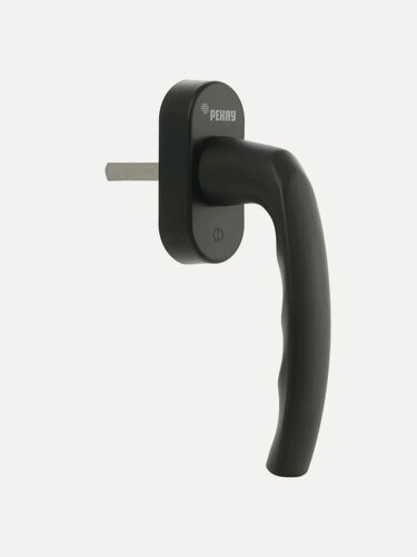 Изображение товара Ручка оконная REHAU FREYA для пластиковых окон / дверей, со штифтом VarioFit, acoustic, черный