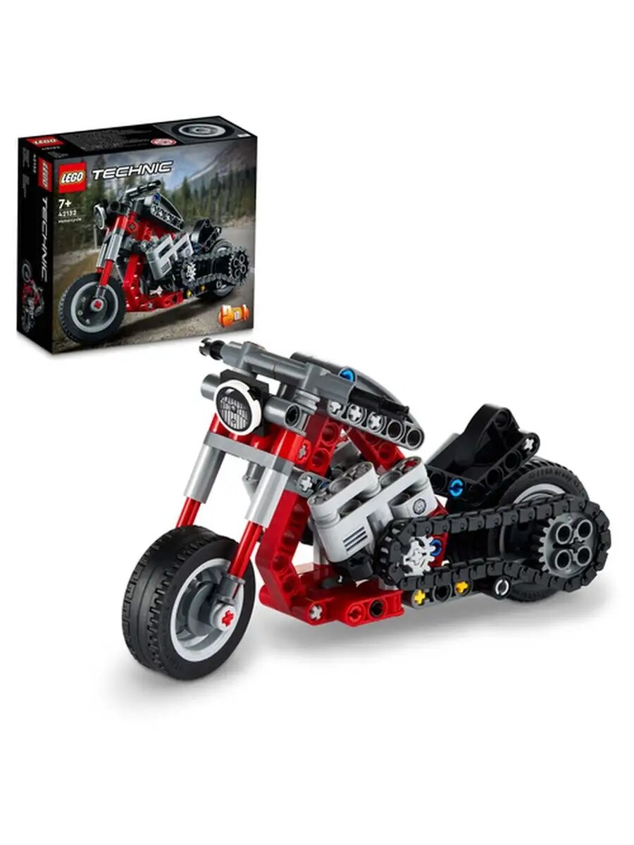Конструктор детский LEGO Technic Мотоцикл (42132 ), 163 деталей, возраст 7+