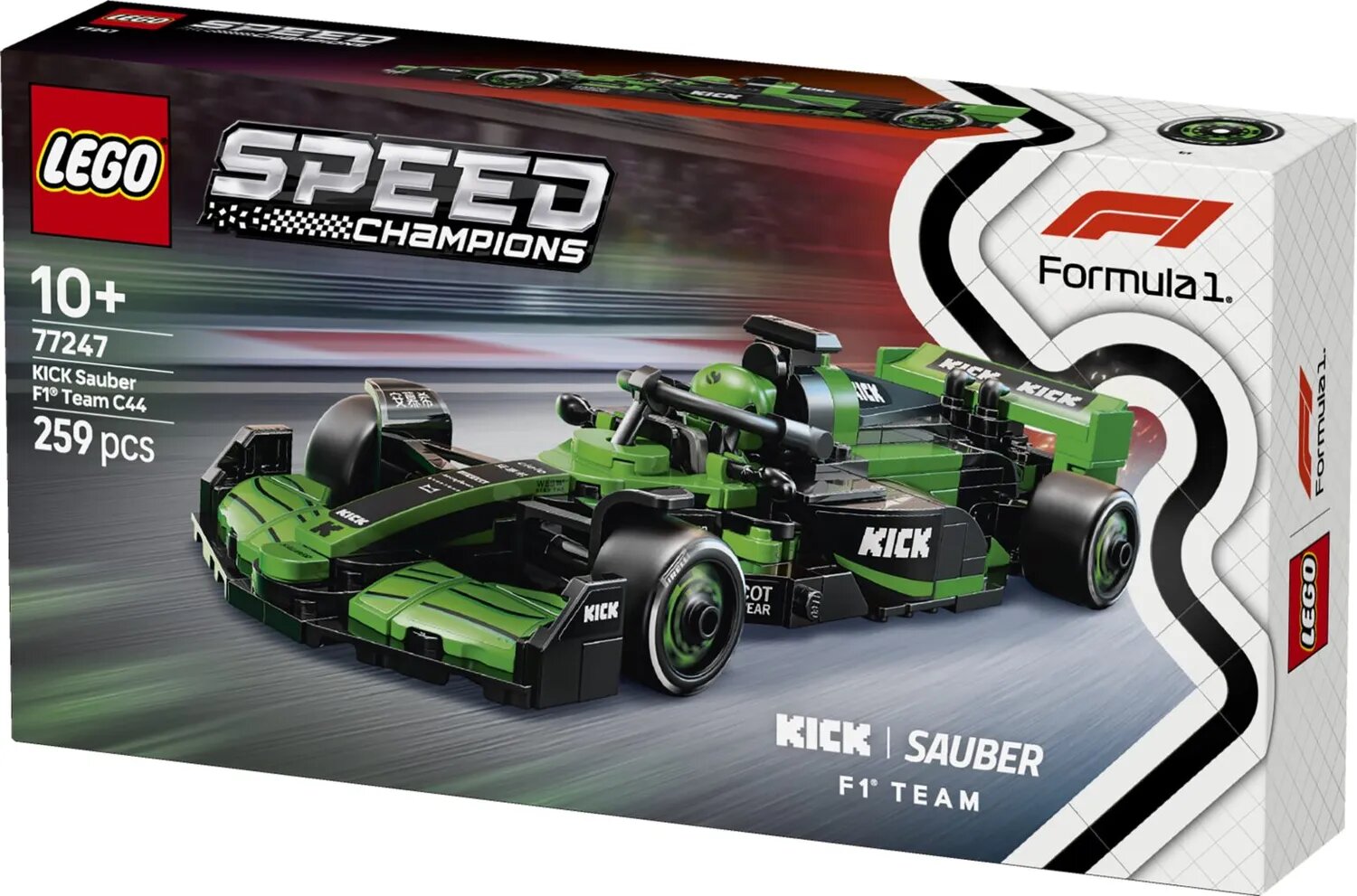 Конструктор LEGO Speed Champions 77247 Гоночный автомобиль KICK Sauber F1® Team C44