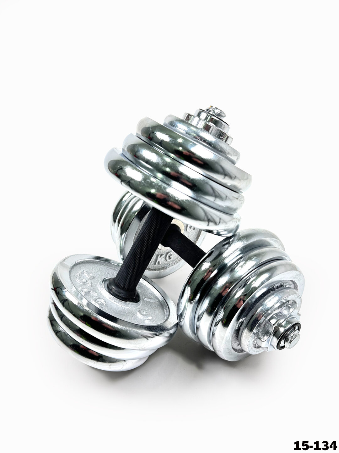 Гантели, хромированное покрытие, регулируемые, для силовых тренировок