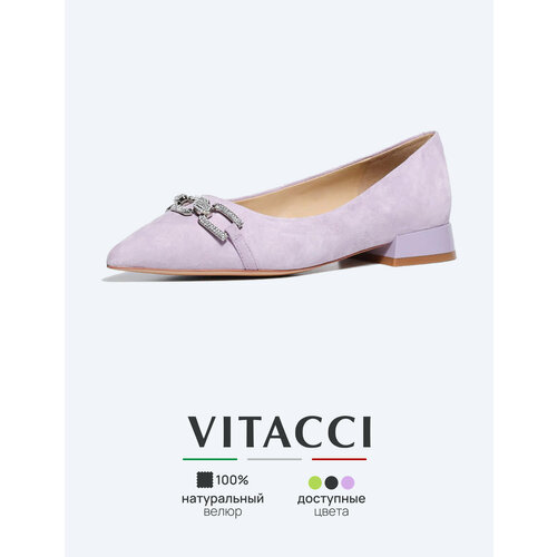 фото Балетки vitacci, размер 36, сиреневый
