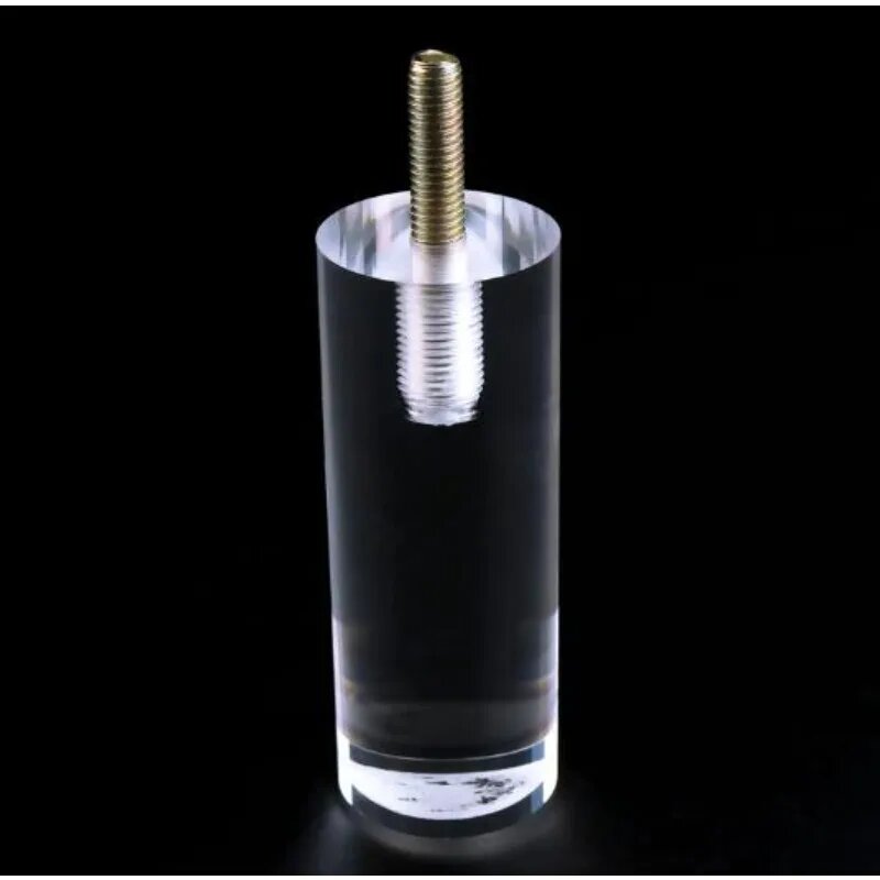 Набор Naxilai из 4 акриловых мебельных ножек Lucite прозрачные ножки шкафа ножка комода с крепежными винтами и болтом clear 40x150mm