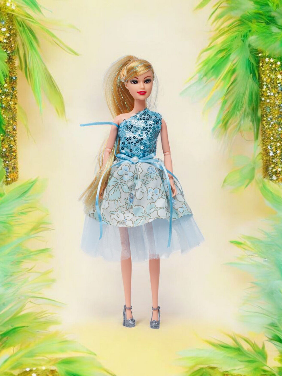 Куклы Ariana – игрушка с платьем и аксессуарами для девочек - Лазурный