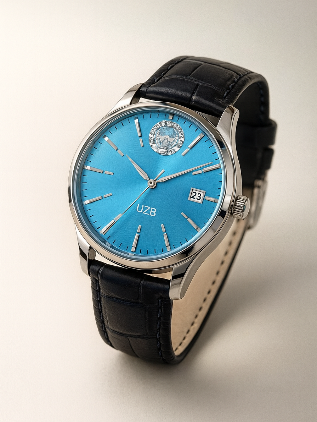 Наручные часы, голубой, — фото 1