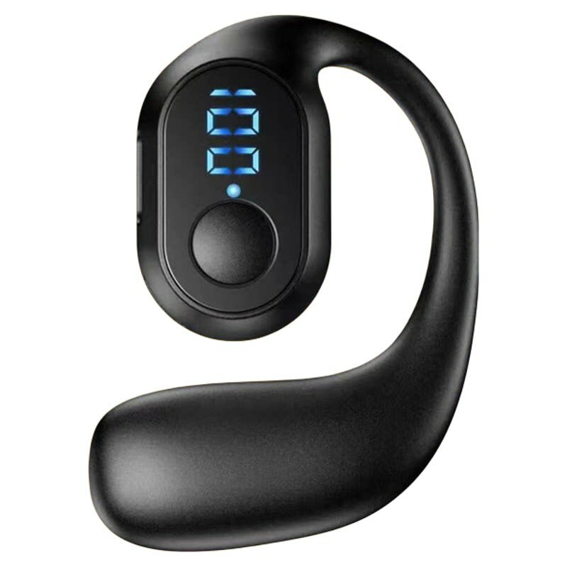 Xuanjie Открытые наушники беспроводные Bluetooth черные модель с кнопкой и дисплеем высококачественный звук 5-7 часов