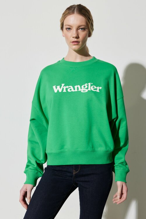 Свитшот Wrangler, размер L, зеленый