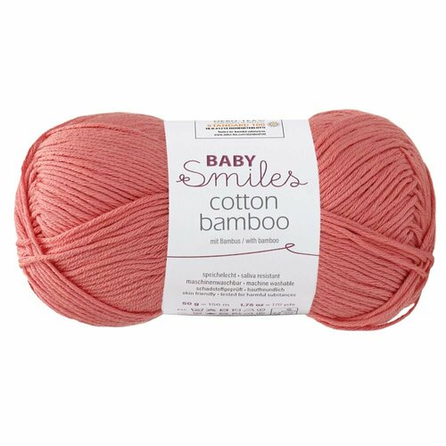 Пряжа для вязания Schachenmayr Baby Smiles Cotton Bamboo (01037 Coral)