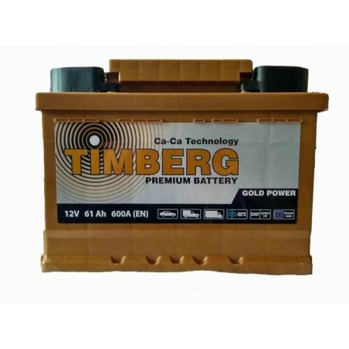 Аккумулятор автомобильный Timberg PREMIUM TP610 6СТ-61VL обр. 242x175x175
