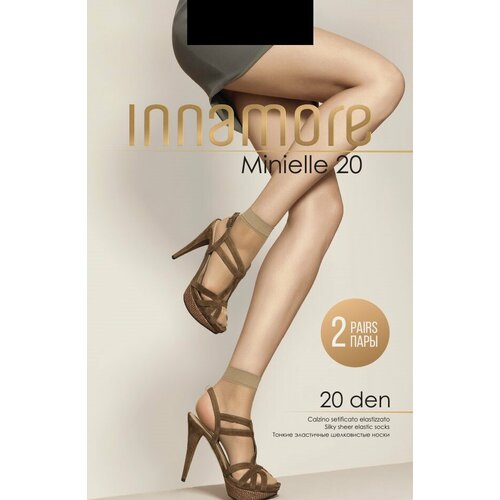 фото Носки innamore, 20 den, размер 35/40, черный