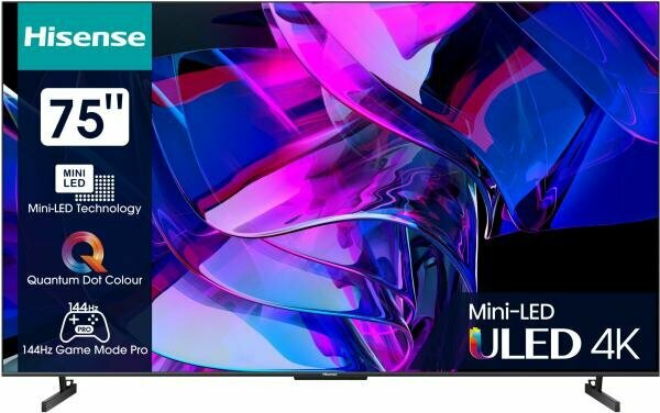 Телевизор Hisense 75U7KQ черный