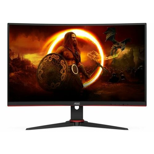 монитор aoc gaming ag274qs черный и черный красный Монитор AOC 27 Gaming C27G2E черный/красный VA LED 1ms 16:9 HDMI матовая 250cd 178гр/178гр 1920x1080 240Hz VGA DP FHD 5кг