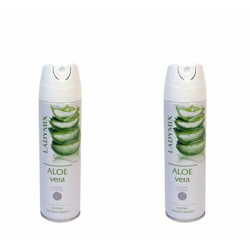 Ladymix Дезодорант боди спрей Aloe vera, 150 мл, 2 шт. deoproce тонер aloe vera oasis 150 мл