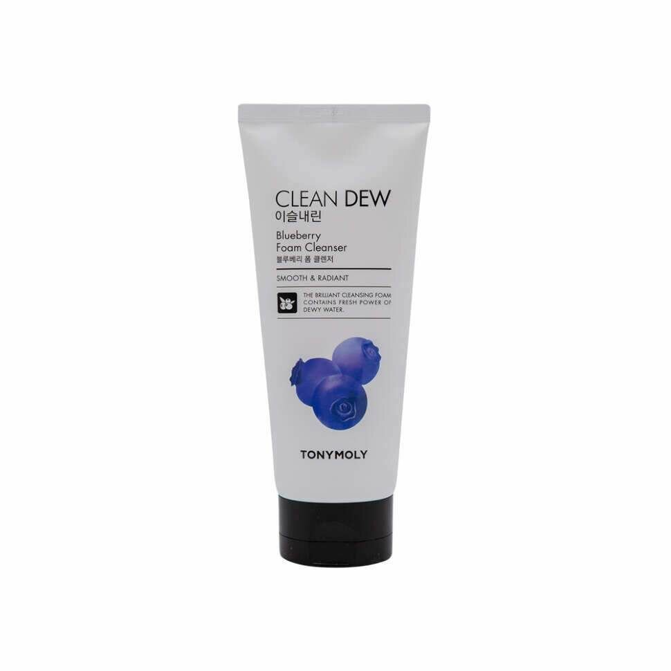 Пенка для умывания очищающая с экстрактом черники Clean dew blueberry foam cleanser TONYMOLY 180мл Cosmecca Korea Co. Ltd - фото №11