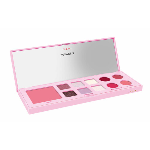 Pupa Палетка для макияжа лица глаз и губ PUPART S 002 Холодные оттенки 1703₽