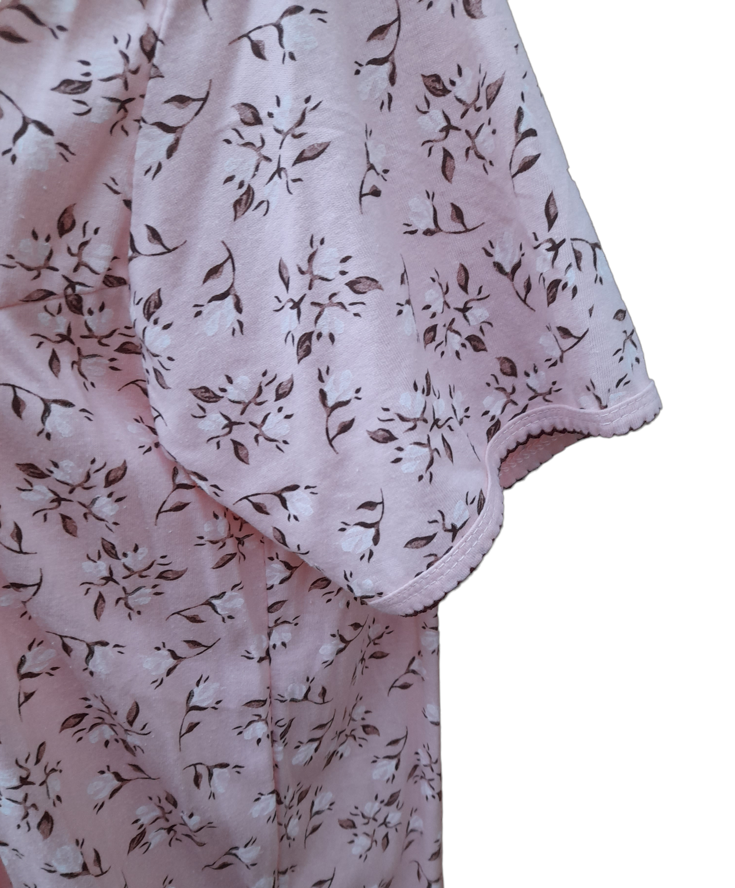 Сорочка удлиненная, короткий рукав, трикотажная, размер 58-60, розовый - фотография № 3