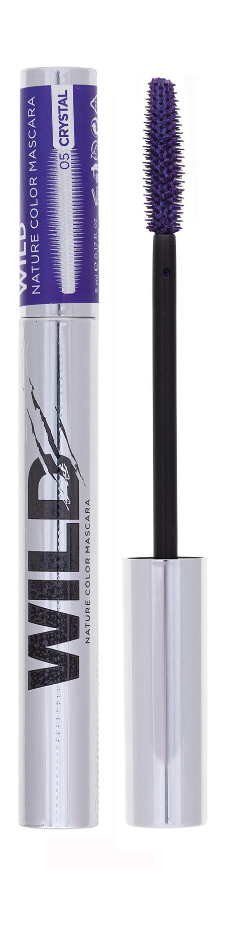 PARISA COSMETICS Тушь для ресниц цветная Wild Nature М-119, 5 мл, 05 Crystal голубой