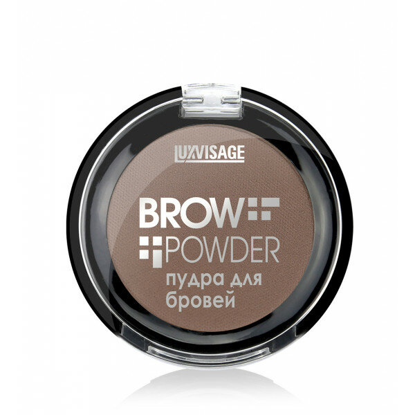 Пудра для бровей Lux Visage Brow Powder, тон 2, мягкая коричневая, 1.7 гр.