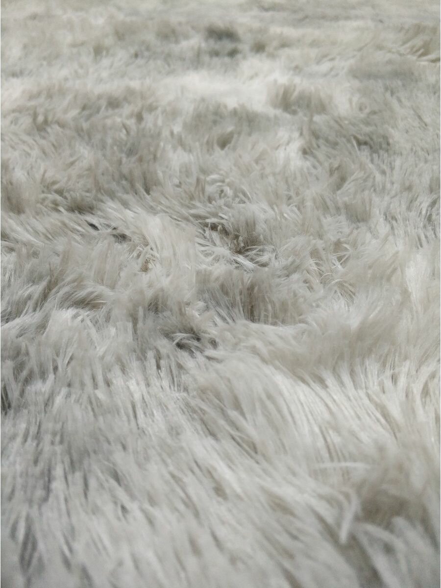 Ковер комнатный на пол, меховой коврик 120х160 см Tie-dyed - фотография № 3