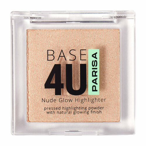 PARISA COSMETICS Пудра-хайлайтер Base 4U для макияжа лица, 5 г, 01 Light хайлайтер для лица parisa cosmetics parisa пудра хайлайтер base 4u для макияжа лица