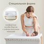 34026, Ванночка детская Happy Baby ванна для детей и новорождённых, для купания, со сливом, 21 литр белая