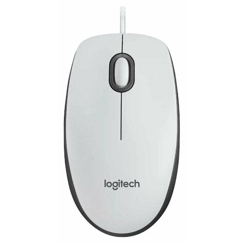 Мышь Logitech M100 белая мышь logitech m100 black usb