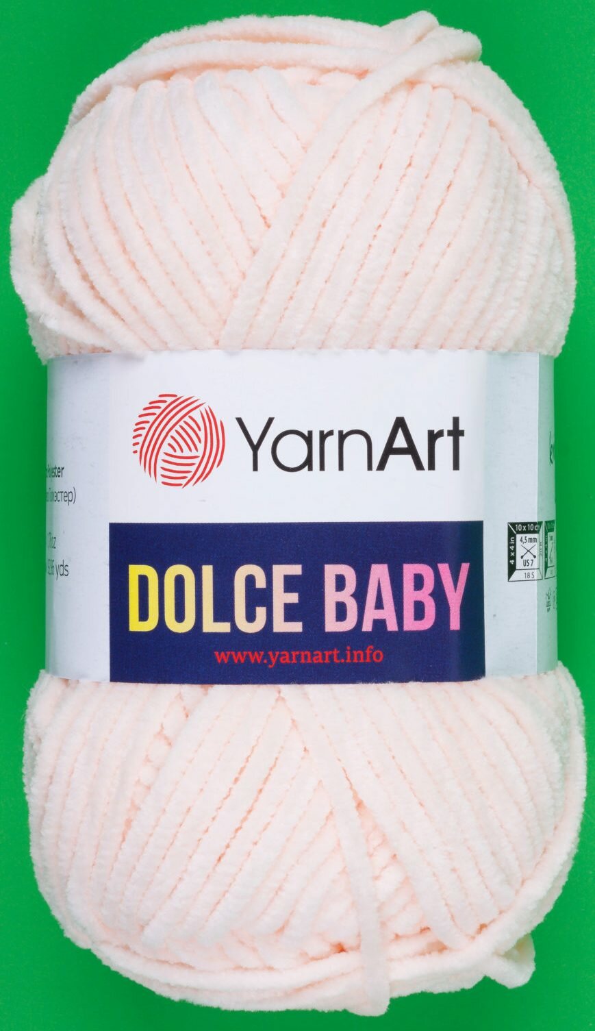 Пряжа YarnArt Dolce Baby бледно-персиковый (779), 100%микрополиэстер, 85м, 50г, 1шт