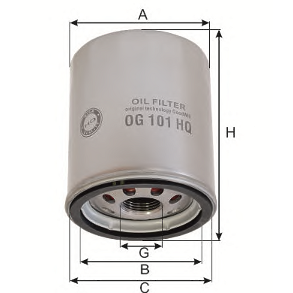 GOODWILL OG101HQ (5007165 / 5020120 / 8671000496) фильтр масляный двигателя land rover ljtus
